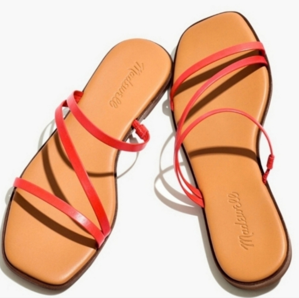 MADEWELL LYRA STRAPPY  Leather slides Size 8.5